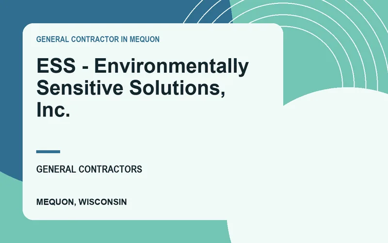 ESS - Environmentally Sensitive Solutions, Inc. in Mequon, Wisconsin