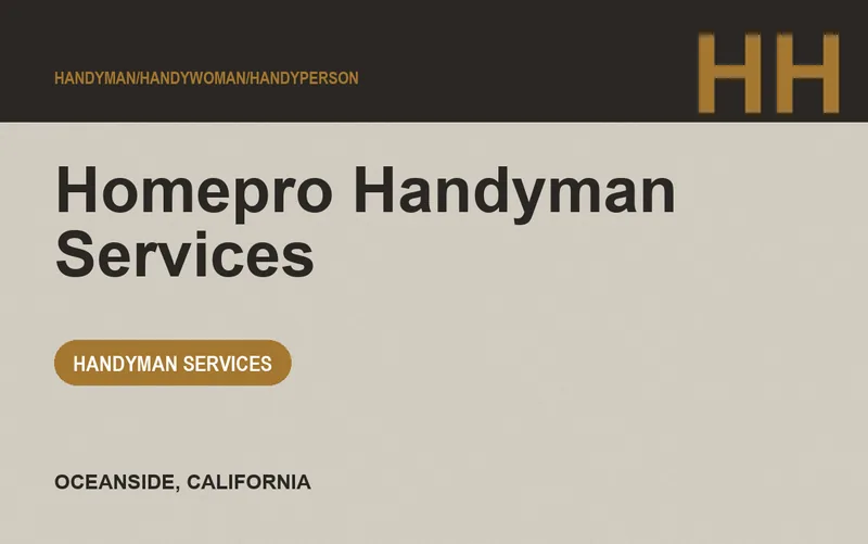 Homepro Handyman Services in Oceanside, California