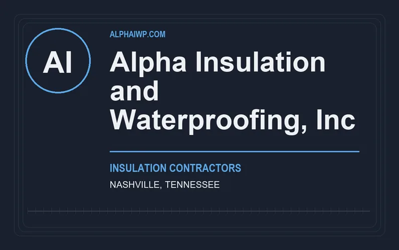 Alpha Insulation and Waterproofing, Inc in Nashville, Tennessee