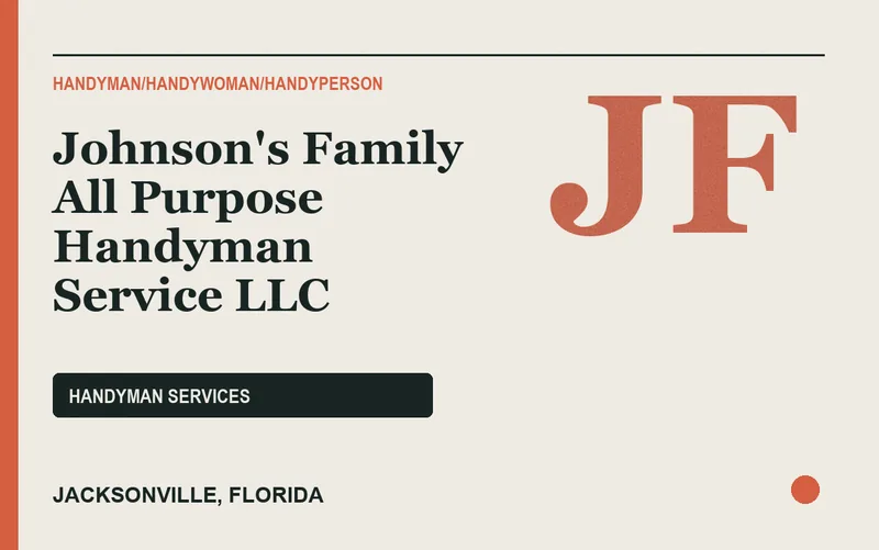 Johnson's Family All Purpose Handyman Service LLC in Jacksonville, Florida