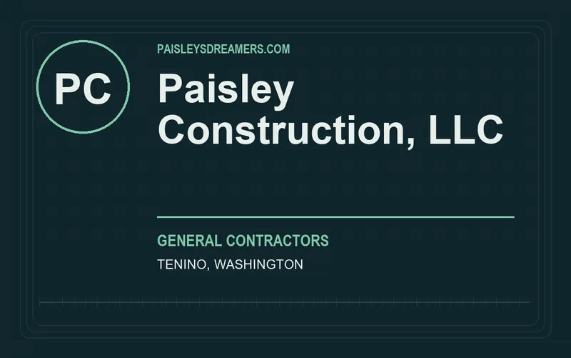 Paisley Construction, LLC in Tenino, Washington