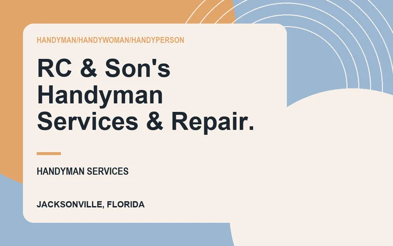 RC & Son's Handyman Services & Repair. in Jacksonville, Florida
