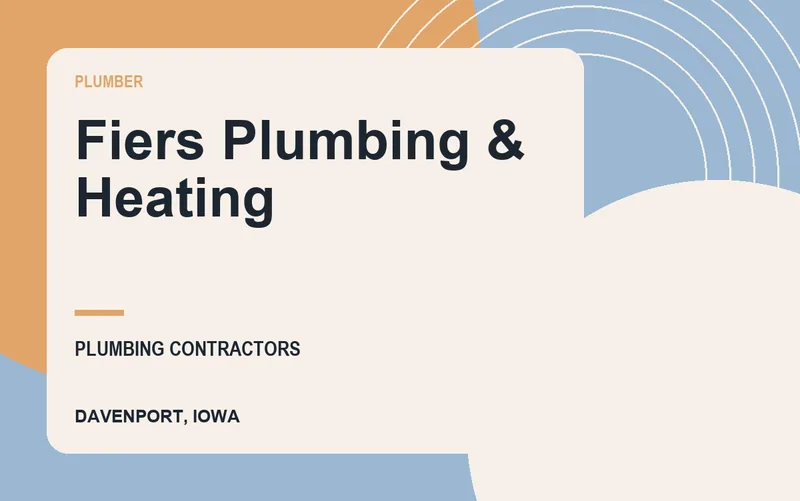 Fiers Plumbing & Heating in Davenport, Iowa