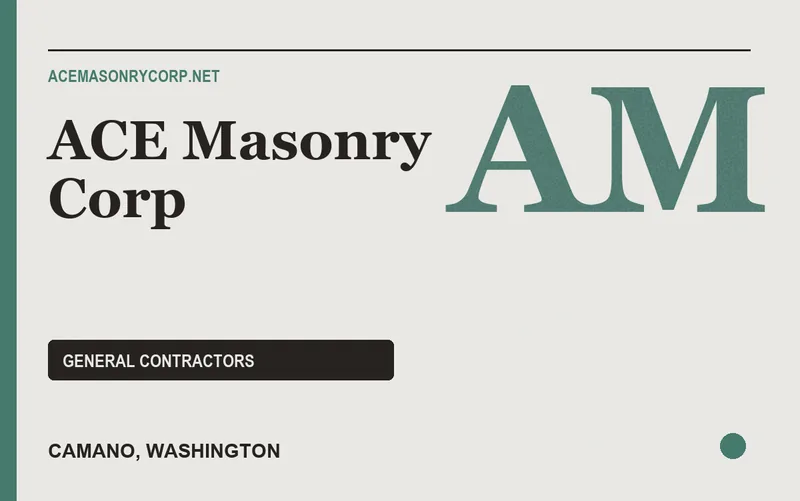 ACE Masonry Corp in Camano, Washington