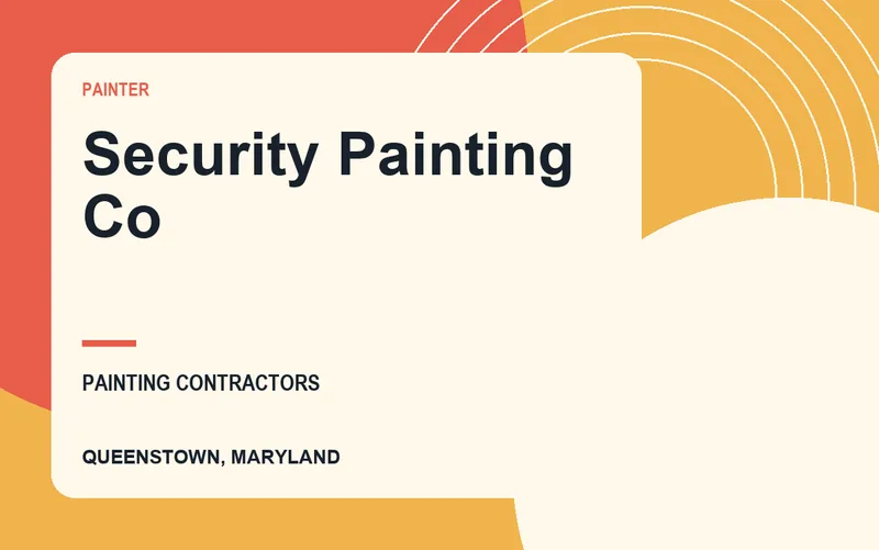 Security Painting Co in Queenstown, Maryland