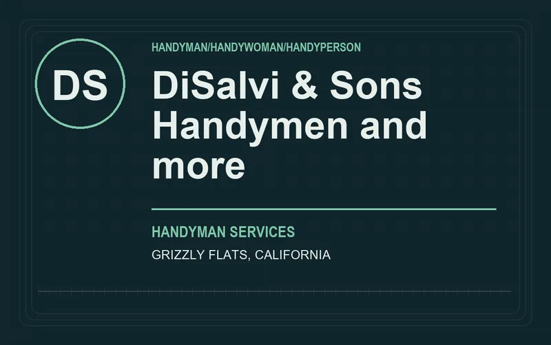 DiSalvi & Sons Handymen and more in Grizzly Flats, California