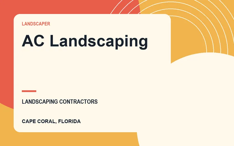 AC Landscaping in Cape Coral, Florida