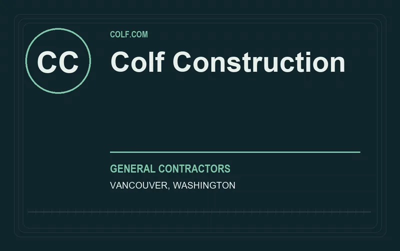 Colf Construction in Vancouver, Washington