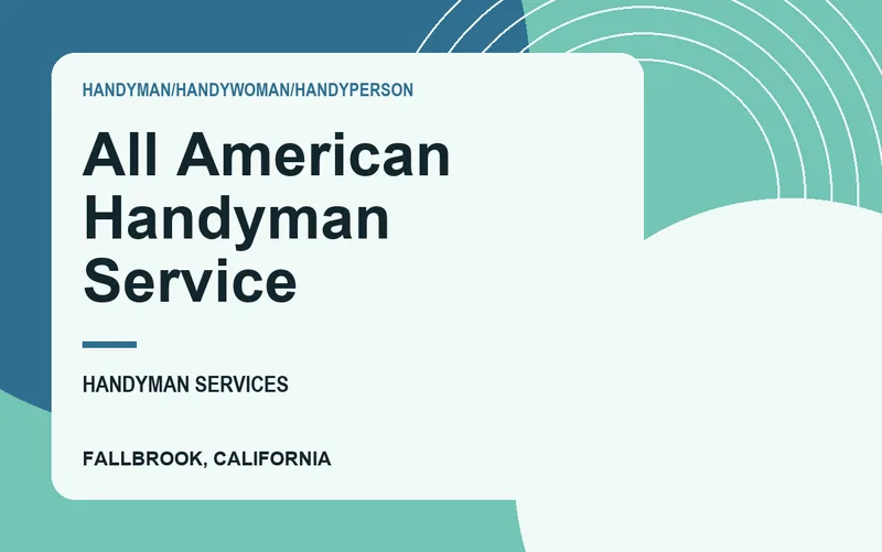 All American Handyman Service in Fallbrook, California