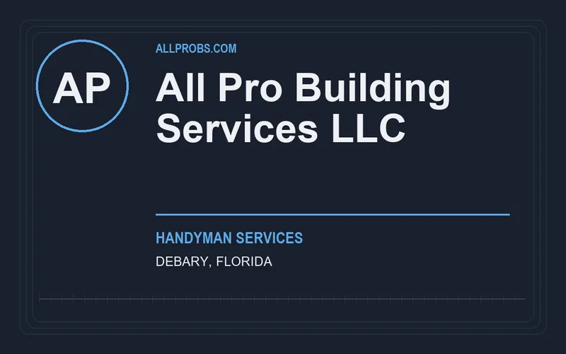 All Pro Building Services LLC in DeBary, Florida