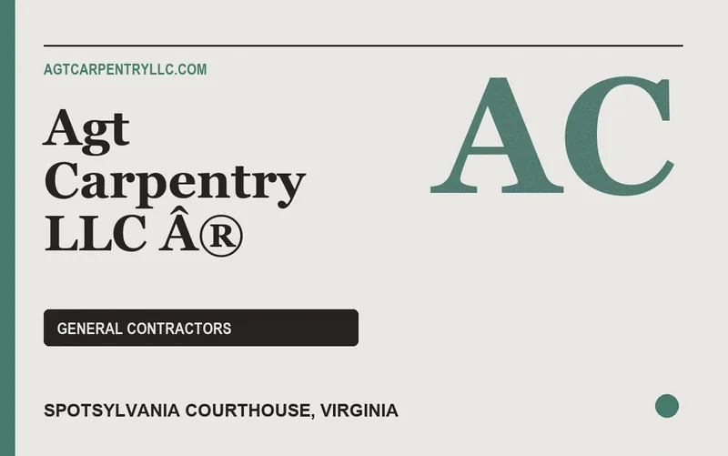 AGT CARPENTRY LLC Â® in Spotsylvania Courthouse, Virginia