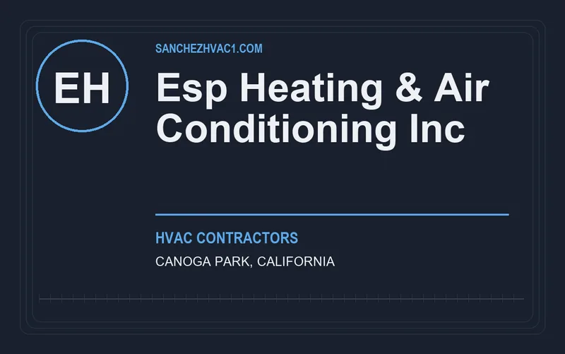 Esp Heating & Air Conditioning Inc in Canoga Park, California
