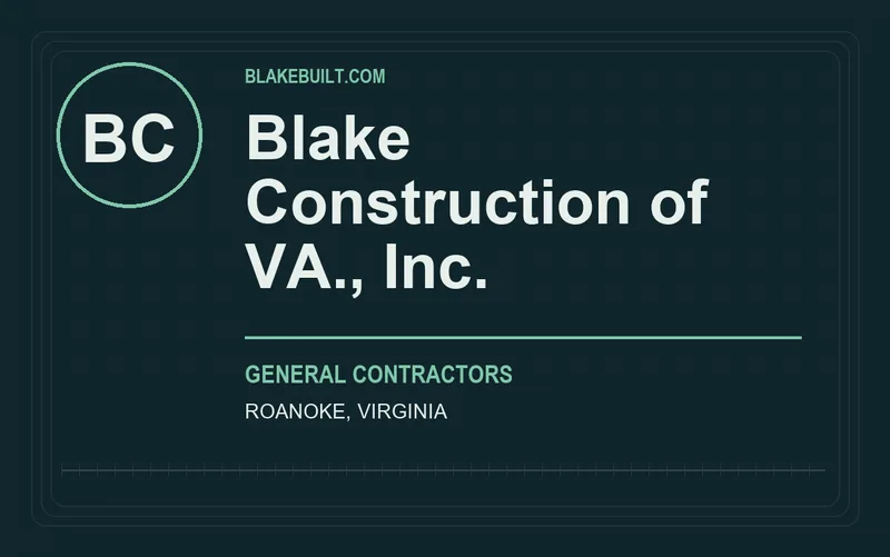Blake Construction of VA., Inc. in Roanoke, Virginia