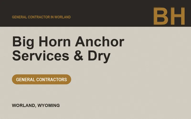 Big Horn Anchor Services & Dry in Worland, Wyoming