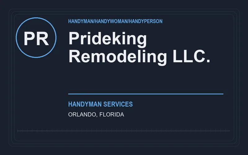 PRIDEKING REMODELING LLC. in Orlando, Florida