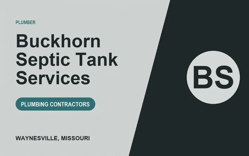 Buckhorn Septic Tank Services in Waynesville, Missouri