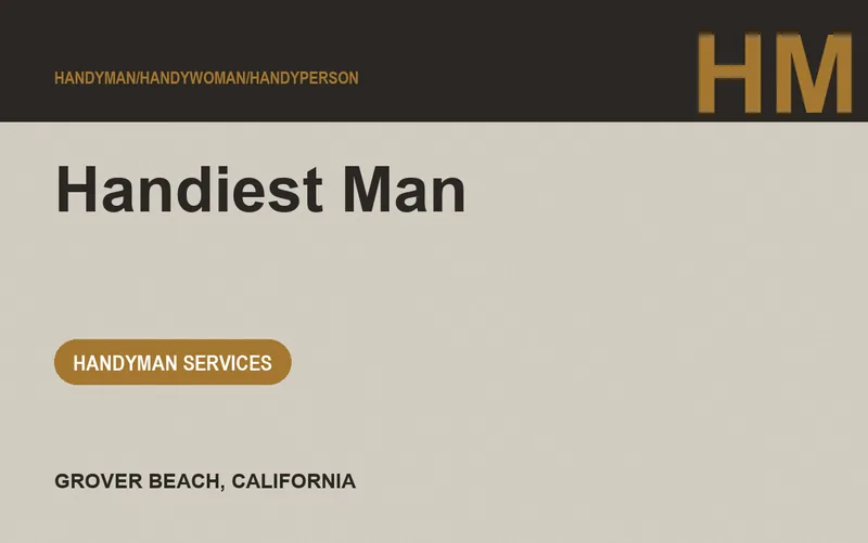 Handiest Man in Grover Beach, California