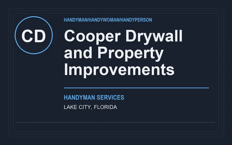 Cooper Drywall and Property Improvements in Lake City, Florida