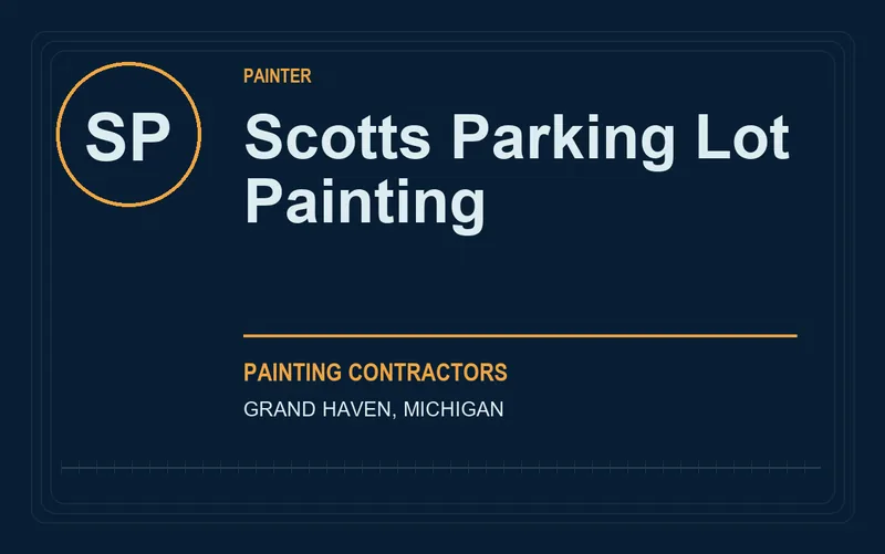 Scotts Parking Lot Painting in Grand Haven, Michigan