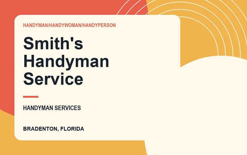 Smith's Handyman Service in Bradenton, Florida