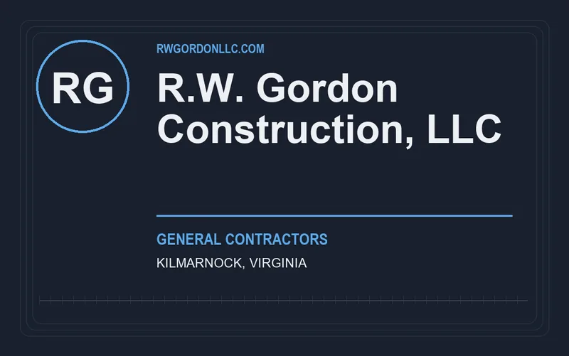 R.W. Gordon Construction, LLC in Kilmarnock, Virginia