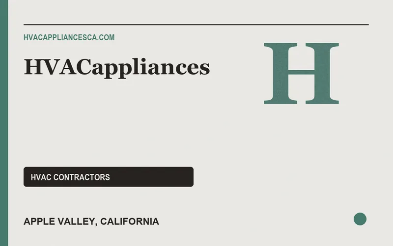 HVACappliances in Apple Valley, California