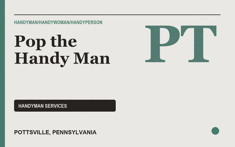 Pop the Handy Man in Pottsville, Pennsylvania