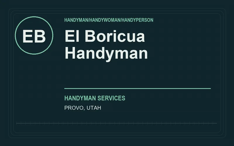 El Boricua Handyman in Provo, Utah