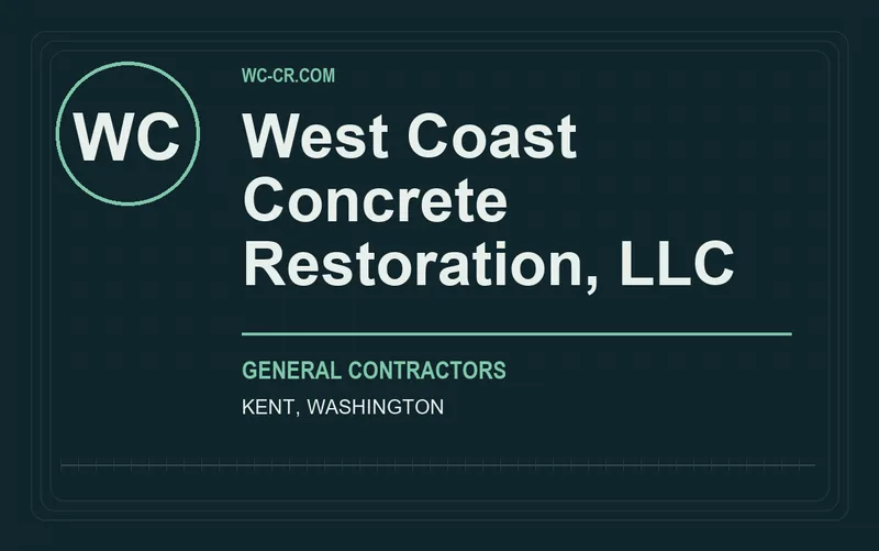 West Coast Concrete Restoration, LLC in Kent, Washington