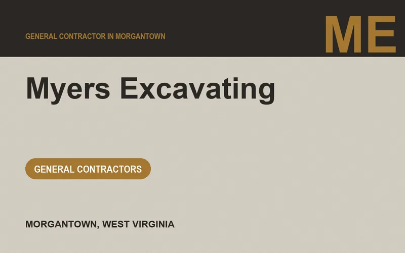 Myers Excavating in Morgantown, West Virginia