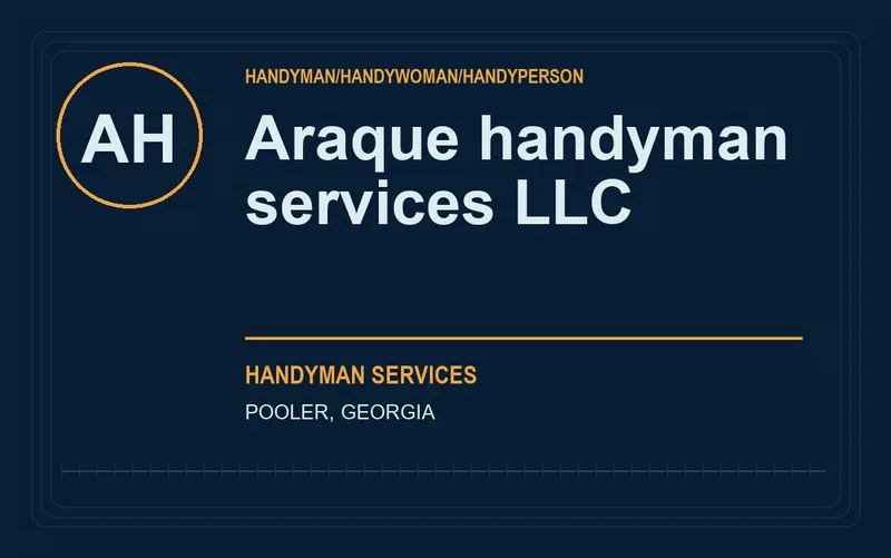 Araque handyman services llc in Pooler, Georgia