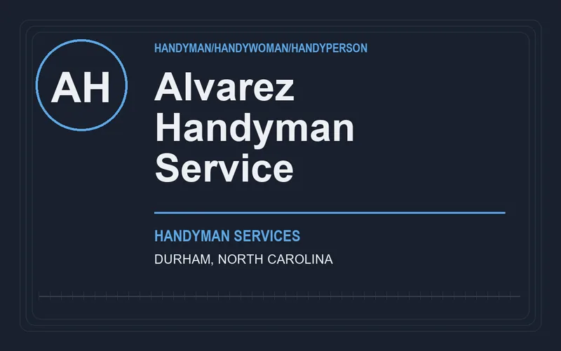 Alvarez Handyman Service in Durham, North Carolina