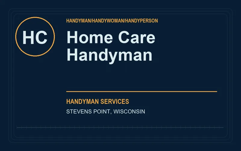 Home Care Handyman in Stevens Point, Wisconsin