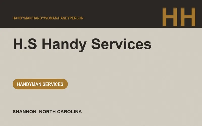 H.S Handy Services in Shannon, North Carolina