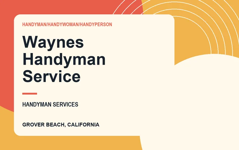 Waynes Handyman Service in Grover Beach, California