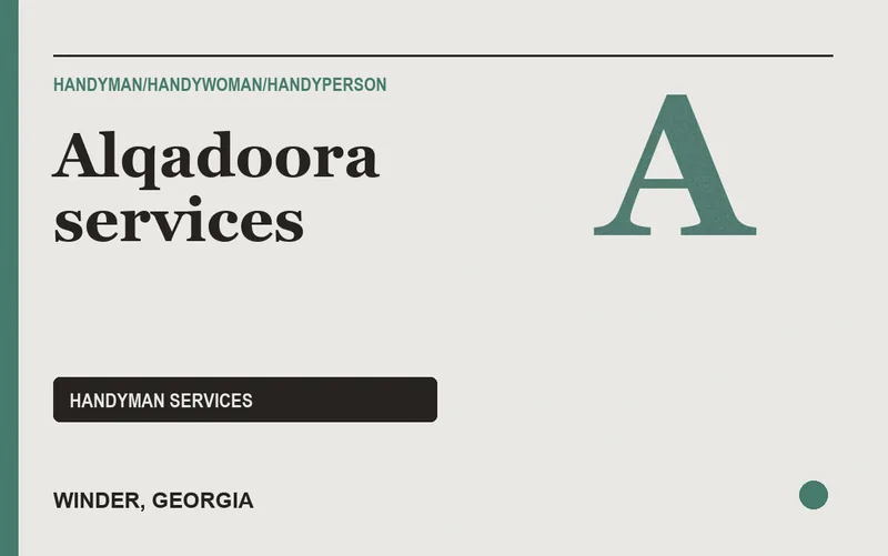 Alqadoora services in Winder, Georgia