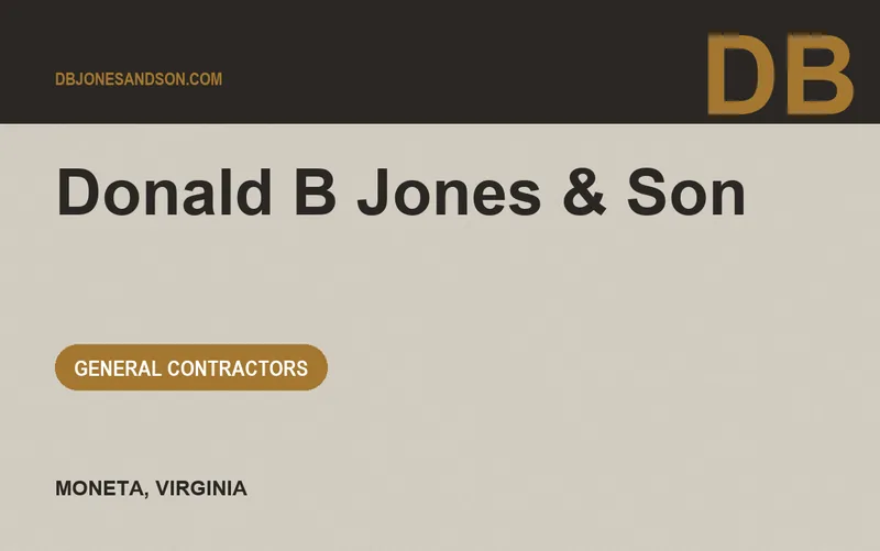 Donald B Jones & Son in Moneta, Virginia