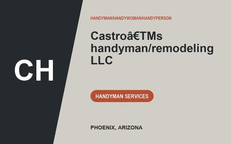 Castroâ€TMs handyman/remodeling LLC in Phoenix, Arizona