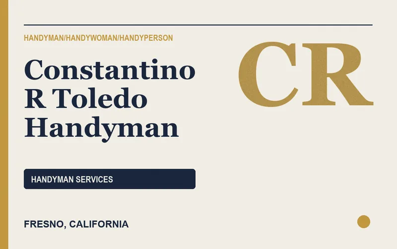 Constantino R Toledo Handyman in Fresno, California