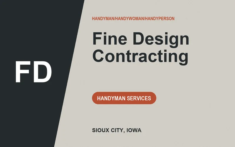 Fine Design Contracting in Sioux City, Iowa