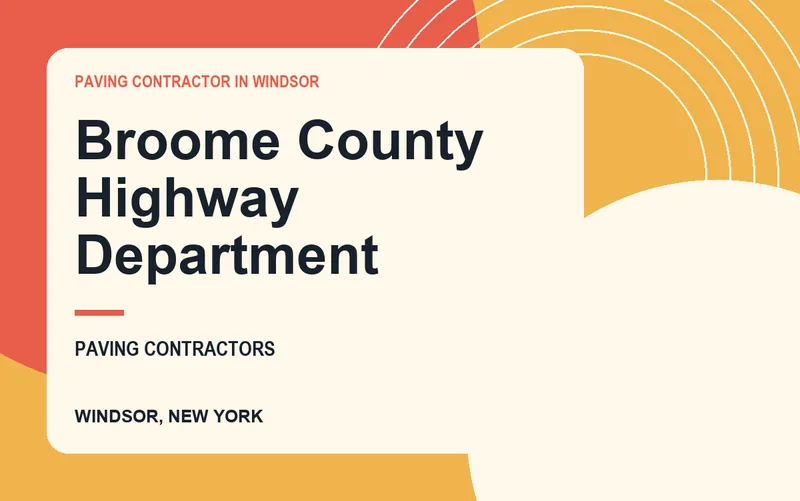 Broome County Highway Department in Windsor, New York