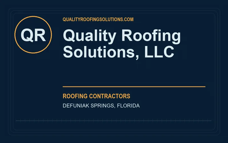 Quality Roofing Solutions, LLC in Defuniak Springs, Florida