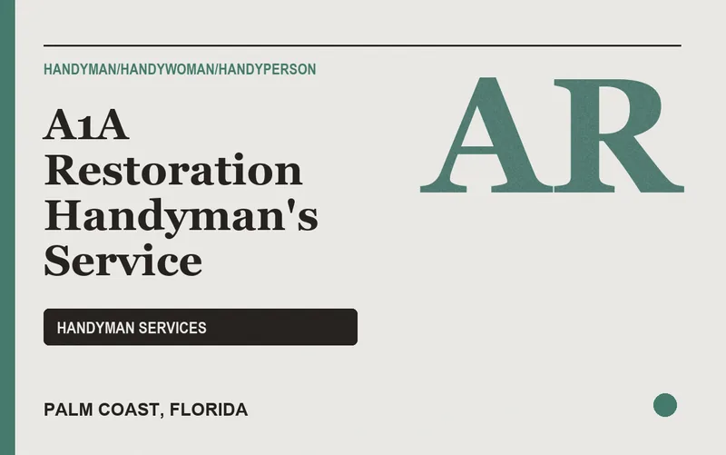 A1A Restoration Handyman's Service in Palm Coast, Florida