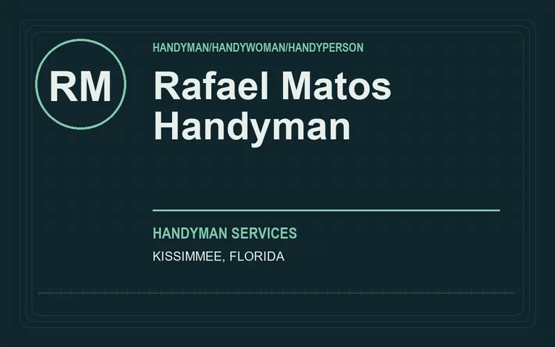 Rafael Matos Handyman in Kissimmee, Florida
