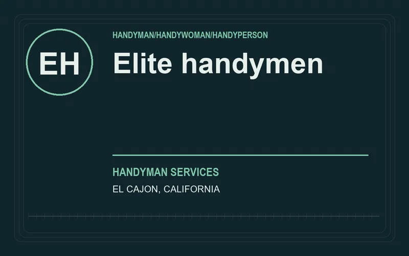 Elite handymen in El Cajon, California