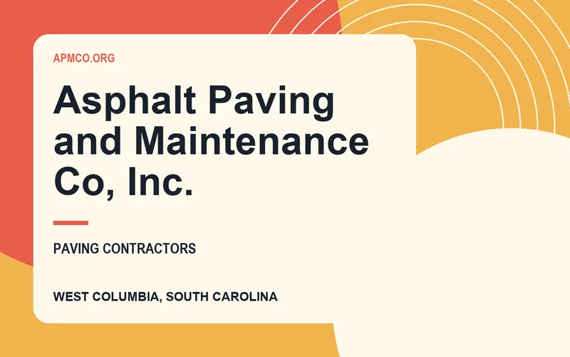 Asphalt Paving and Maintenance Co, Inc. in West Columbia, South Carolina