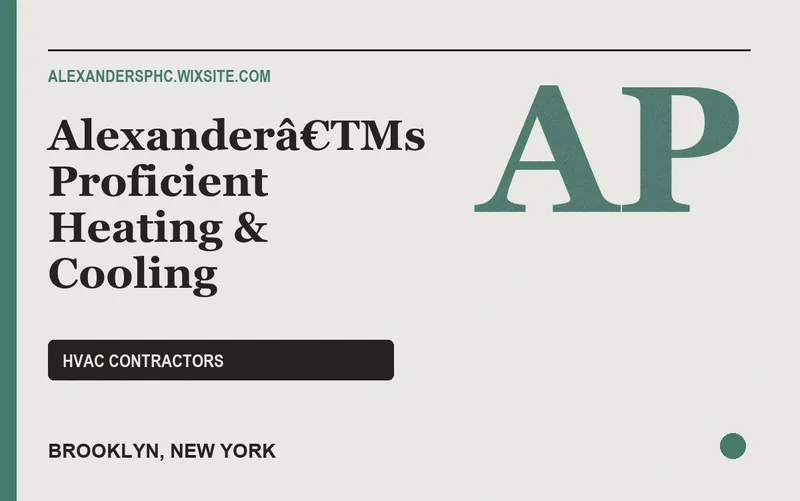 Alexanderâ€TMs Proficient Heating & Cooling in Brooklyn, New York