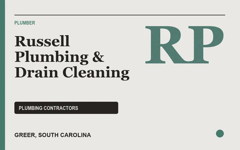 Russell Plumbing & Drain Cleaning in Greer, South Carolina