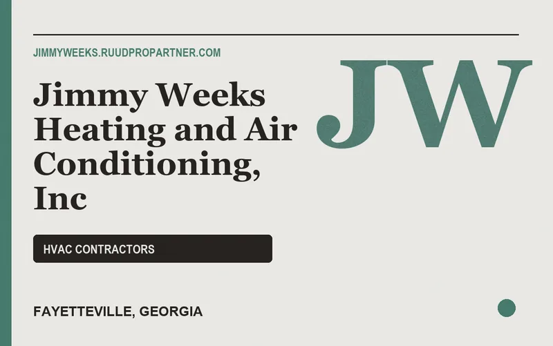 Jimmy Weeks Heating and Air Conditioning, Inc in Fayetteville, Georgia