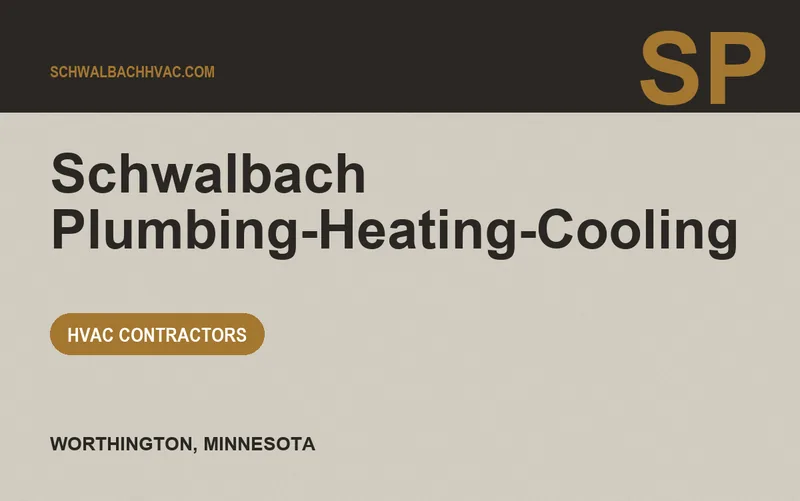 Schwalbach Plumbing-Heating-Cooling in Worthington, Minnesota